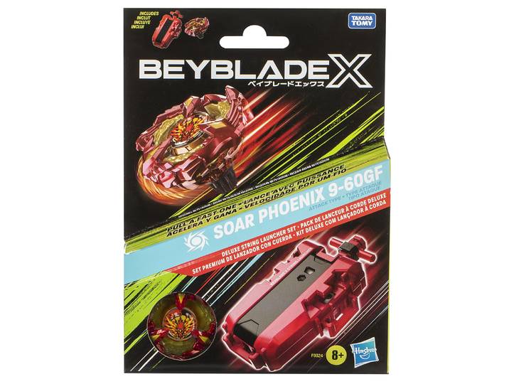 Beyblade X, pack Soar Phoenix 9-60GF avec lanceur à corde deluxe