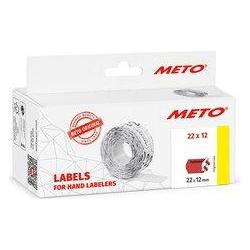METO Vordruck-Etiketten für Preisauszeichner, 26 x 12 mm rot fluor, geeignet für Classic S, 1-zeilig (30013410)