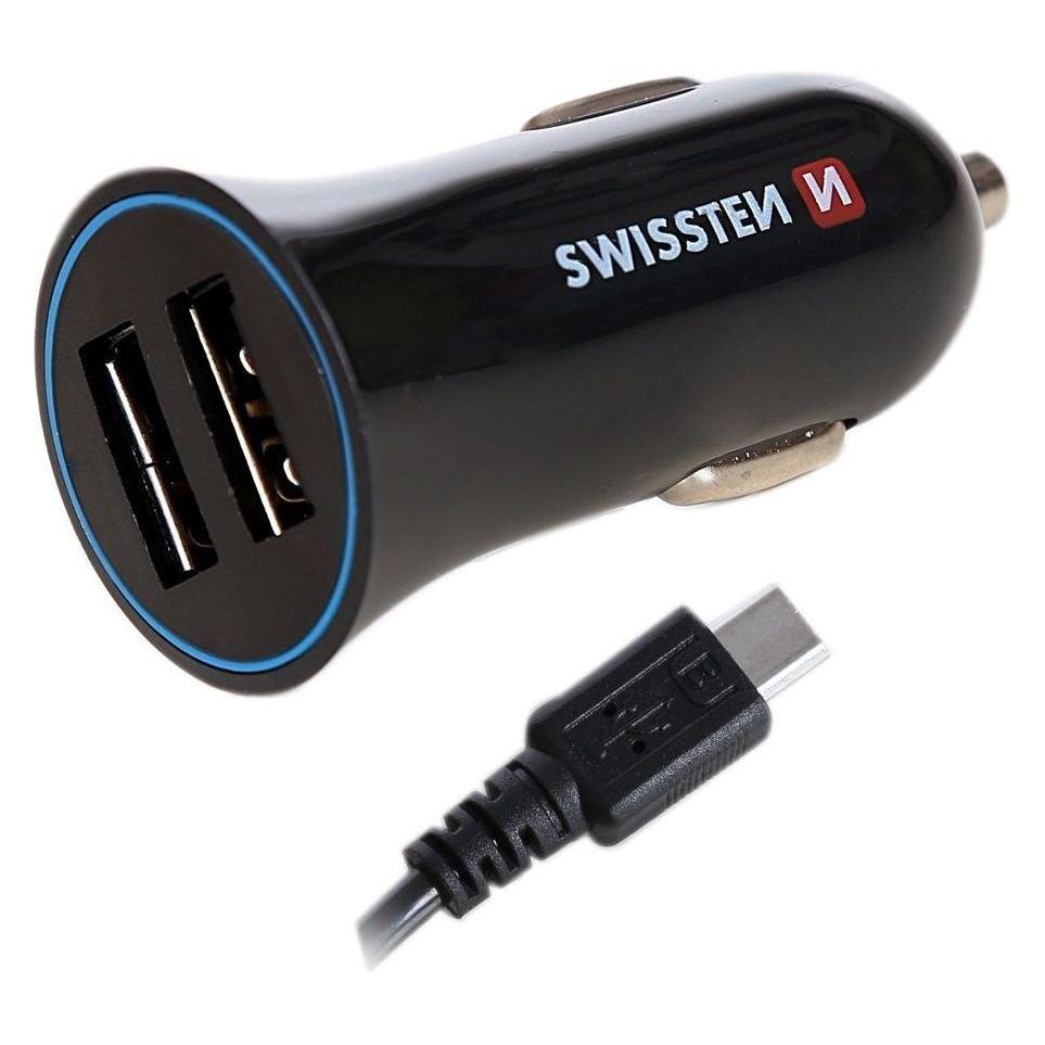 Swissten 2.4 A įkroviklis (54,480-uni) (SW-CCH-2.4ATYPC-B)