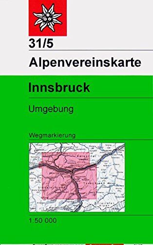 Oesterreichischer Alpenverein - Innsbruck und Umgebung: Wegmarkierungen - Topographische Karte 1:50.000 (Alpenvereinskarten) - Preis vom 09.10.2026 07:28:09 h