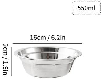 Uplift Picks Large Capacity Stainless Steel Mixing Bowl Salad Kneading Bowl 16 Cm