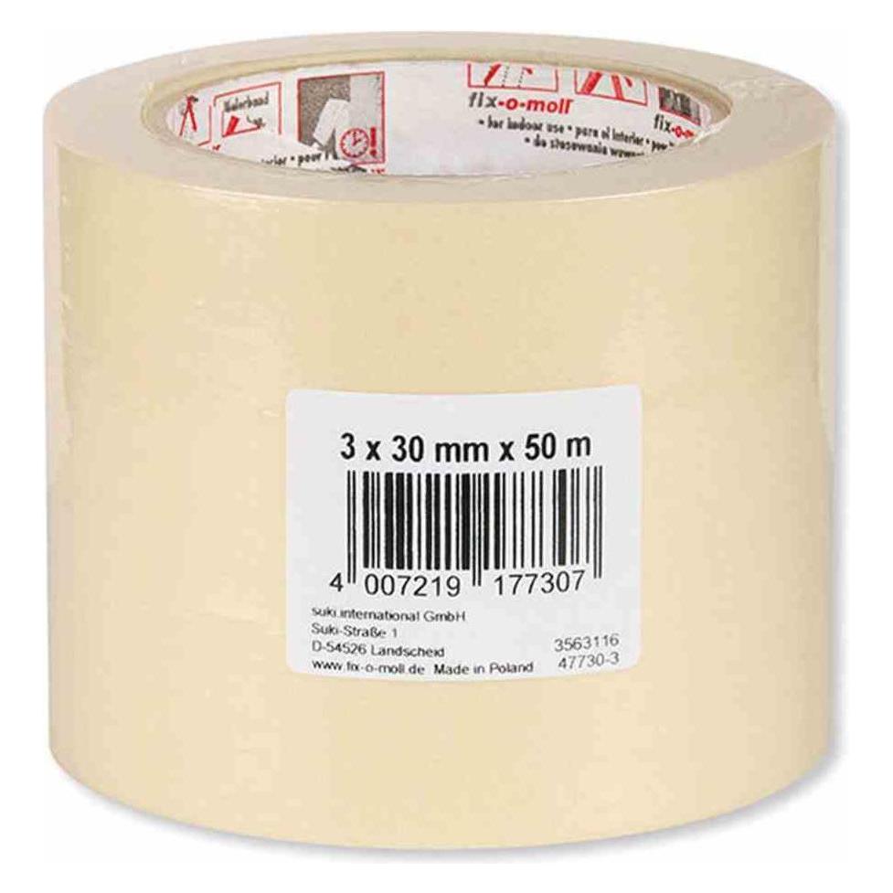 Fix-o-moll Maler-Kreppband ECO 50 m x 30 mm VE:3 Stück (30 mm) (3563116)