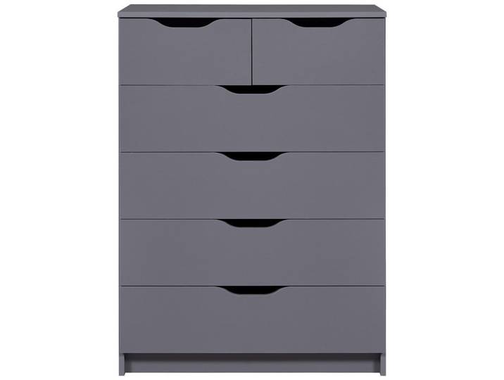 Livetastic Kommode, Graphit, 6 Schublade(n) Schubladen, 82x112x40 cm, Wohnzimmer, Kommoden & Sideboards, Kommoden