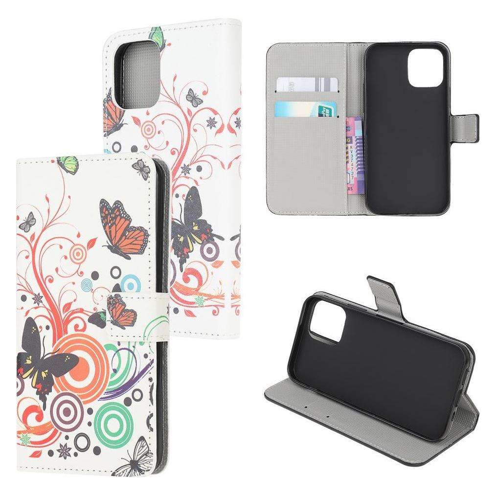 Cover-Discount Xiaomi 11 Lite - Leder Hülle Etui Schmetterling weiss (Xiaomi Mi 11 Lite) (101910579F)