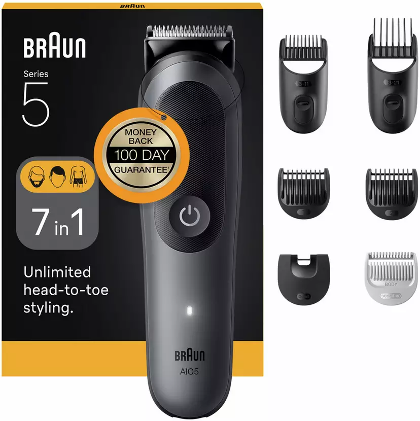 Braun AIO5520 7in1 Beard & Hair Clipper Multi-Grooming Kit