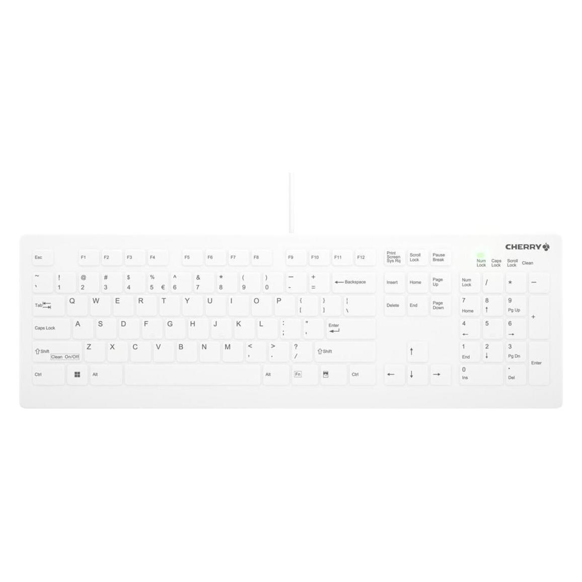 Cherry ACTIVE KEY MTA AK-C8112 Corded EU-Layout weiss (Eng. Int., Kabelgebunden) (AK-C8112-U1-W/EU)