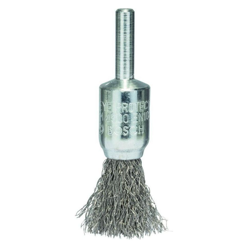 Bosch Professional Zubehör PRO Stainless Steel clean Pinselbürste, gerader Schaft, 15 x 0,2 mm (2608622126)