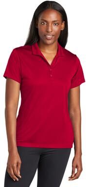 Sport-Tek LST725 Women's PosiCharge Re-Compete Polo Shirt in Deep Red size 3XL   Polyester