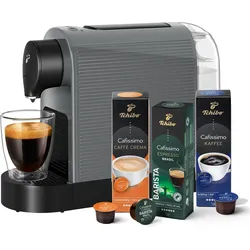 Tchibo Cafissimo „Pure plus“ Kapselmaschine inkl. 30 Kapseln, Grey, Kapselmaschine, Grau