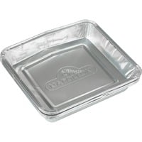 Alu-Fettauffangschalen 16,5cm x 16cm für TravelQ-Serie, Tropfschale silber, 5 Stück