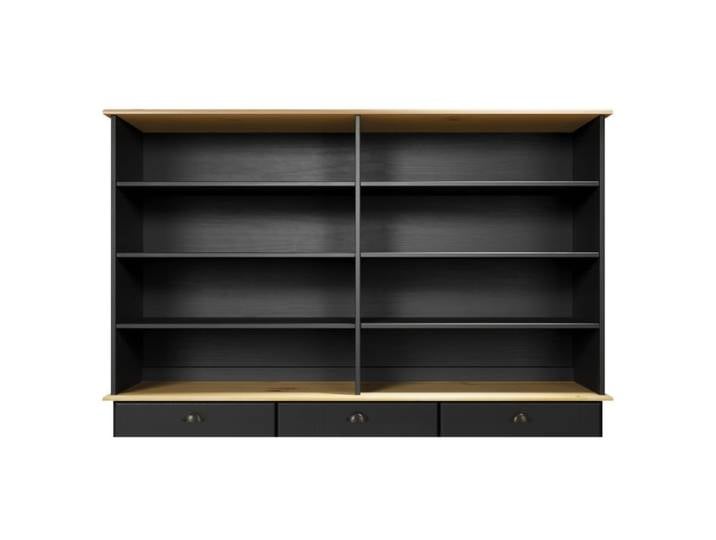Réhausse L. 160 cm STANFORD Noir / miel