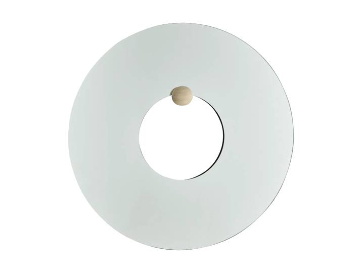 AYTM Castellum Wandspiegel Ø80 cm Clear-travertine