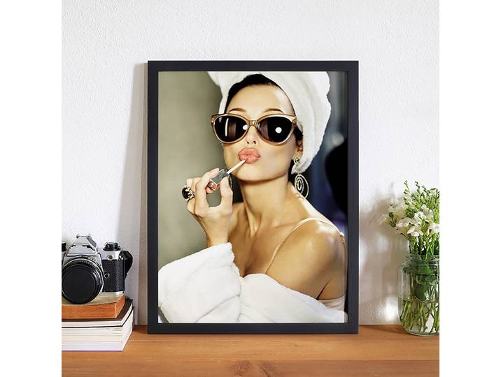 Bild Make Up Rahmen: Massivholz Buche, lackiert Abdeckung: Plexiglas Multicolor 32 x 42cm