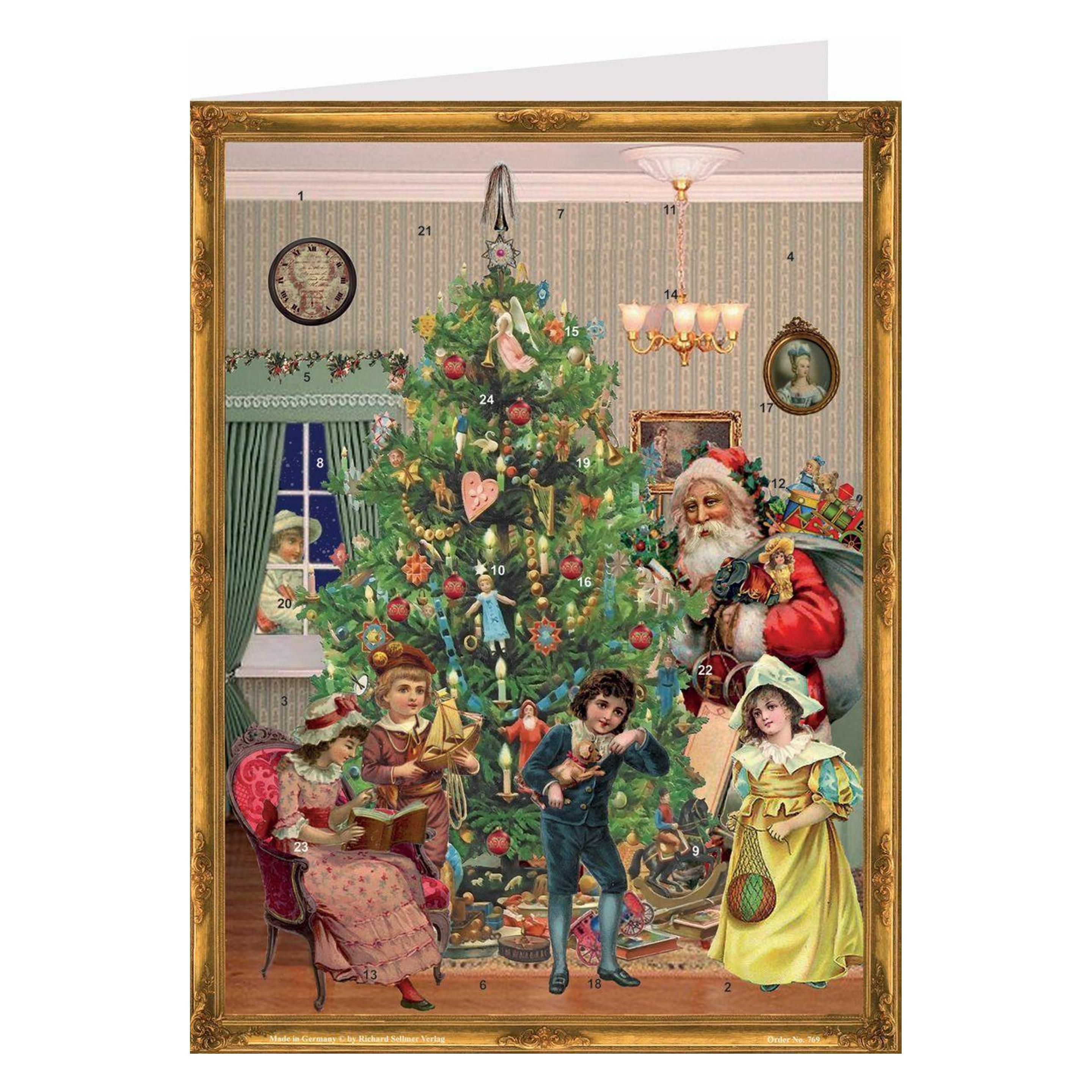 Sellmer Postkarte unterm Weihnachtsbaum (40769)