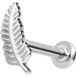 14 Karat Gold Labret mit Innengewinde FEDER