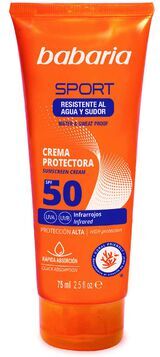 Babaria Creme Protetor Solar Rosto Sport SPF 50 75 ml