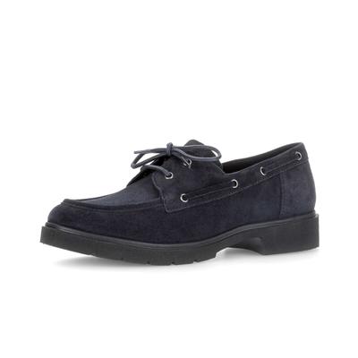 Mokassin GABOR "Mokassin", Damen, Gr. 42, blau, Schuhe Mokassin