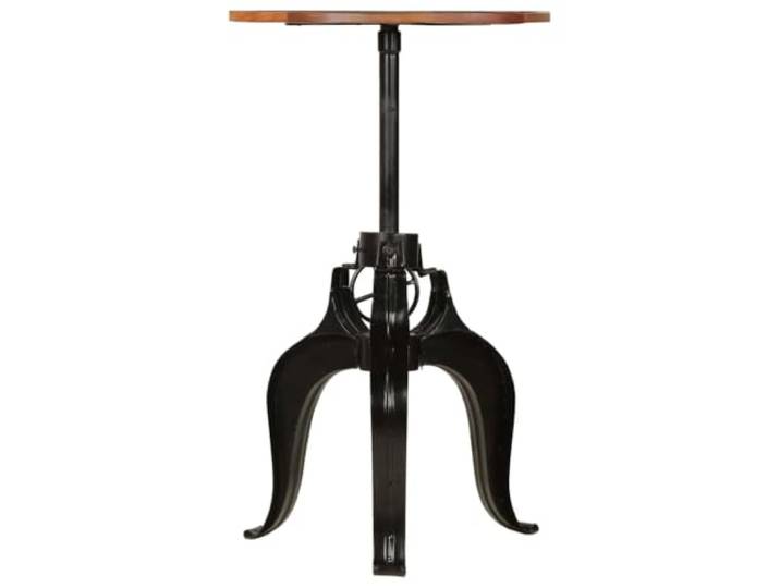 GPUTYGHN Bartisch Altholz Massiv 60x(76-110) cm Höhenverstellbar,Stahlgestell,Industriedesign,wiedergewonnenes Holz,Theke Küche Esszimmer
