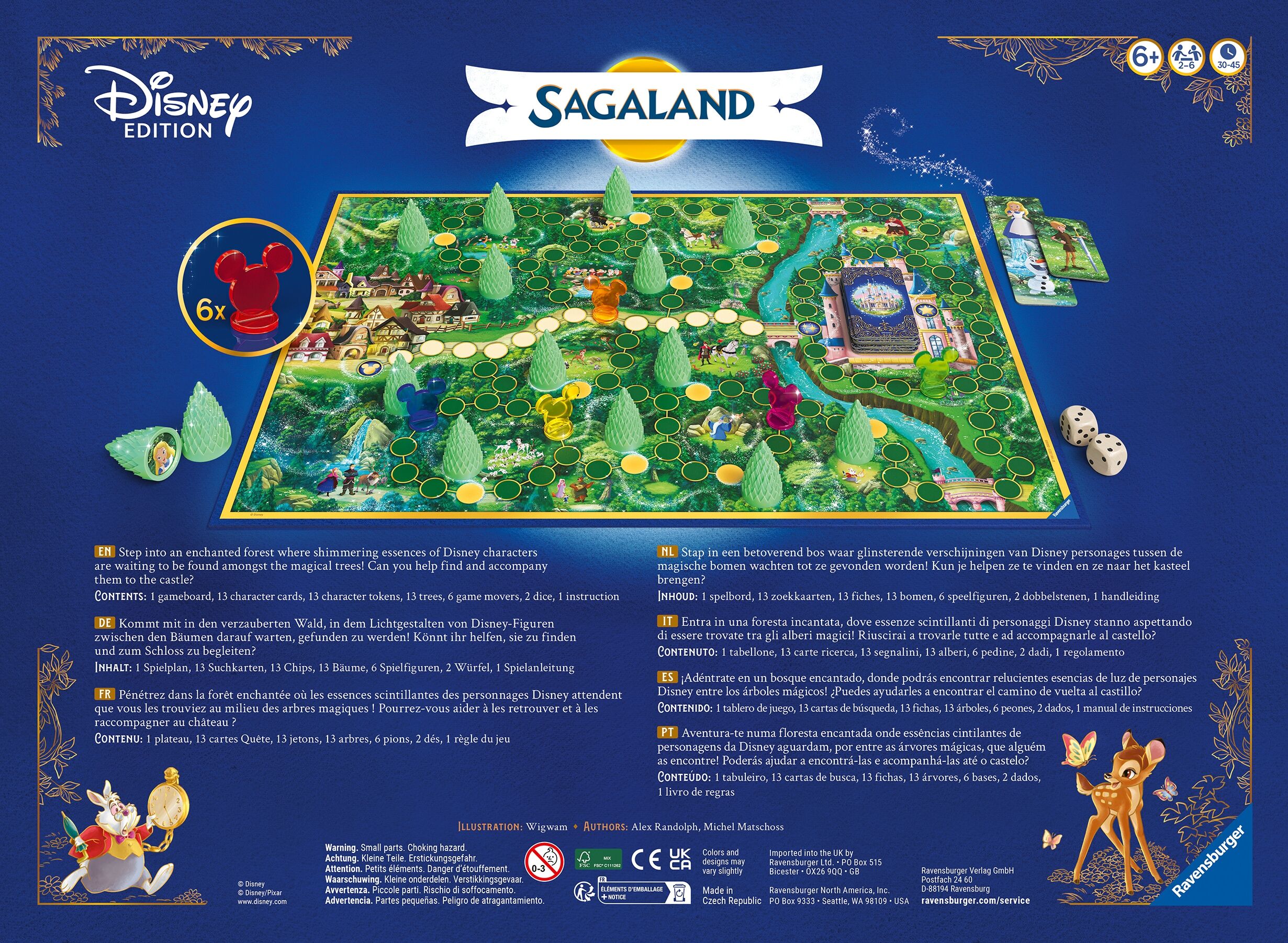 Spiel RAVENSBURGER "Disney Sagaland", blau (bunt), Spiele, Kinder, Spiel, Made in Europe