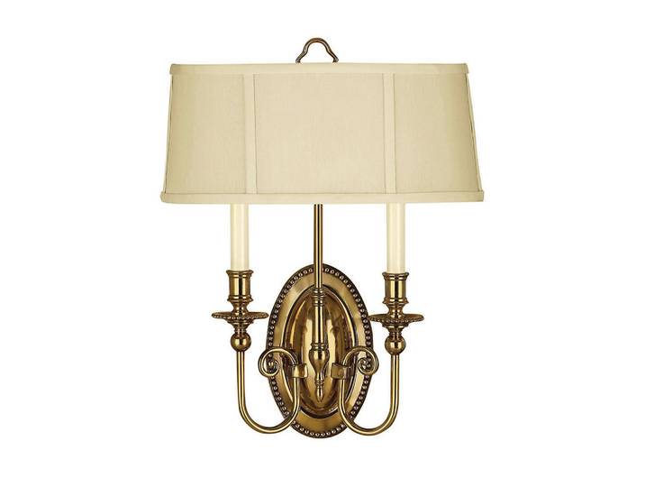 Elstead Lighting Wandleuchte Cambridge, Messingfarben, Metall, 11.2x44.8x36.6 cm, RoHS, Lampen & Leuchten, Innenbeleuchtung, Spots & Strahler, Wandstrahler
