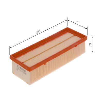 BOSCH Luftfilter f026400323 Filtereinsatz 59mm für DACIA