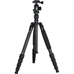 Sirui T-1205 Allrounder Stativ Carbon mit Kopf E-10 (Carbon), Stativ, Schwarz