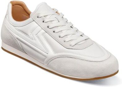 Stacy Adams Action 150 (Men's) Athletic in White, Size 10 M, Leather/Rubber/Synthetic
