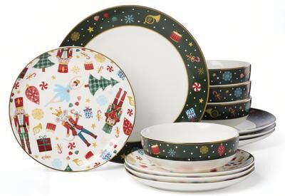 Lenox Nutcracker Ballet 12-Piece Dinnerware Set
