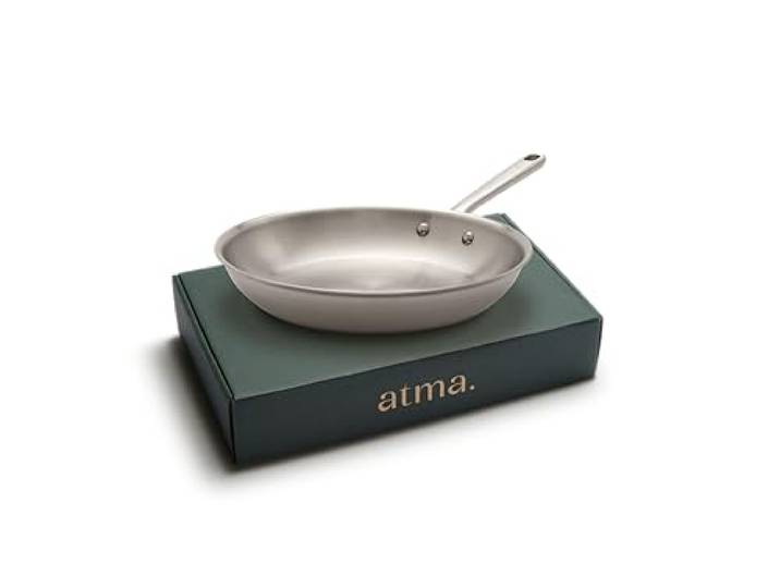 Atma - Bratpfanne Pfanne Edelstahl 28 cm - 3-lagig - PFAS- & PTFE-frei