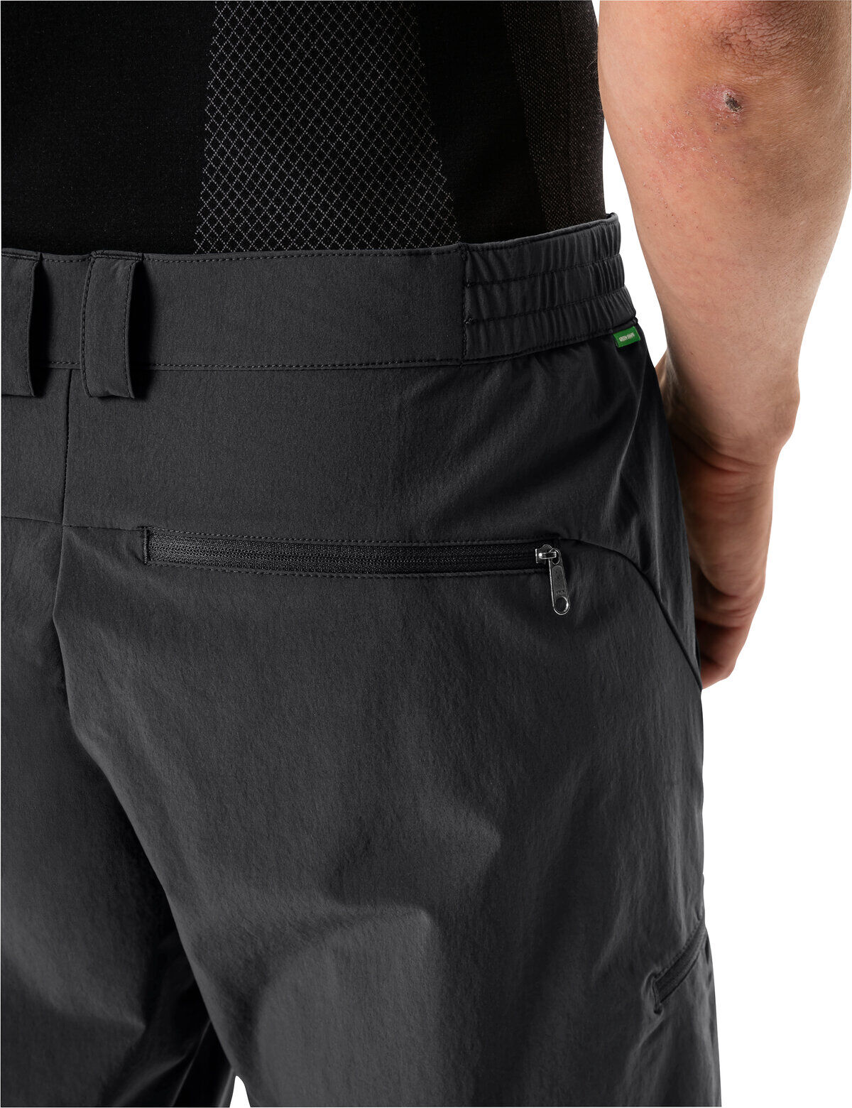 Bermudas VAUDE "MEN'S FARLEY STRETCH BERMUDA II", Herren, Gr. 46, N-Gr, schwarz, Obermaterial: 89% Polyamid, 11% Elasthan, Hosen Bermudas, kurze Hose für aktive Freizeitgestaltung, aus Polyamid und Elasthan