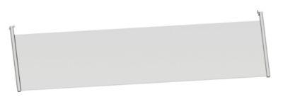 Schäfer Shop Genius Rückseitenblende, für Schreibtisch 90 Grad, H 466 mm, weißaluminium