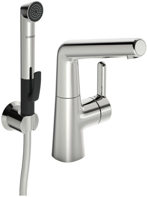 Hansa Mitigeur lavabo monocommande HANSADESIGNO Style avec garniture de vidage, bec 151 mm, chromé (51342201)