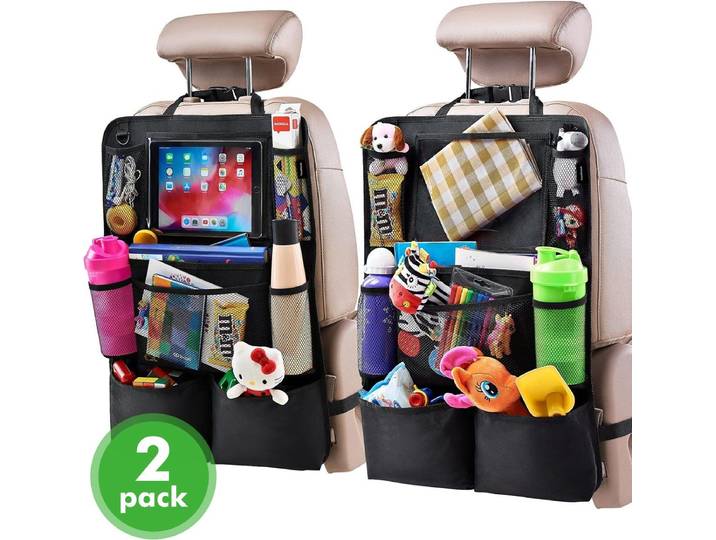 Travelhawk Auto Organizer - Autostoel Organizer - 9 opbergvakken - Zwart