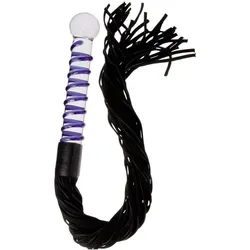 Glassvibrations, Dildo, Glas Peitsche Soft clear / blue
