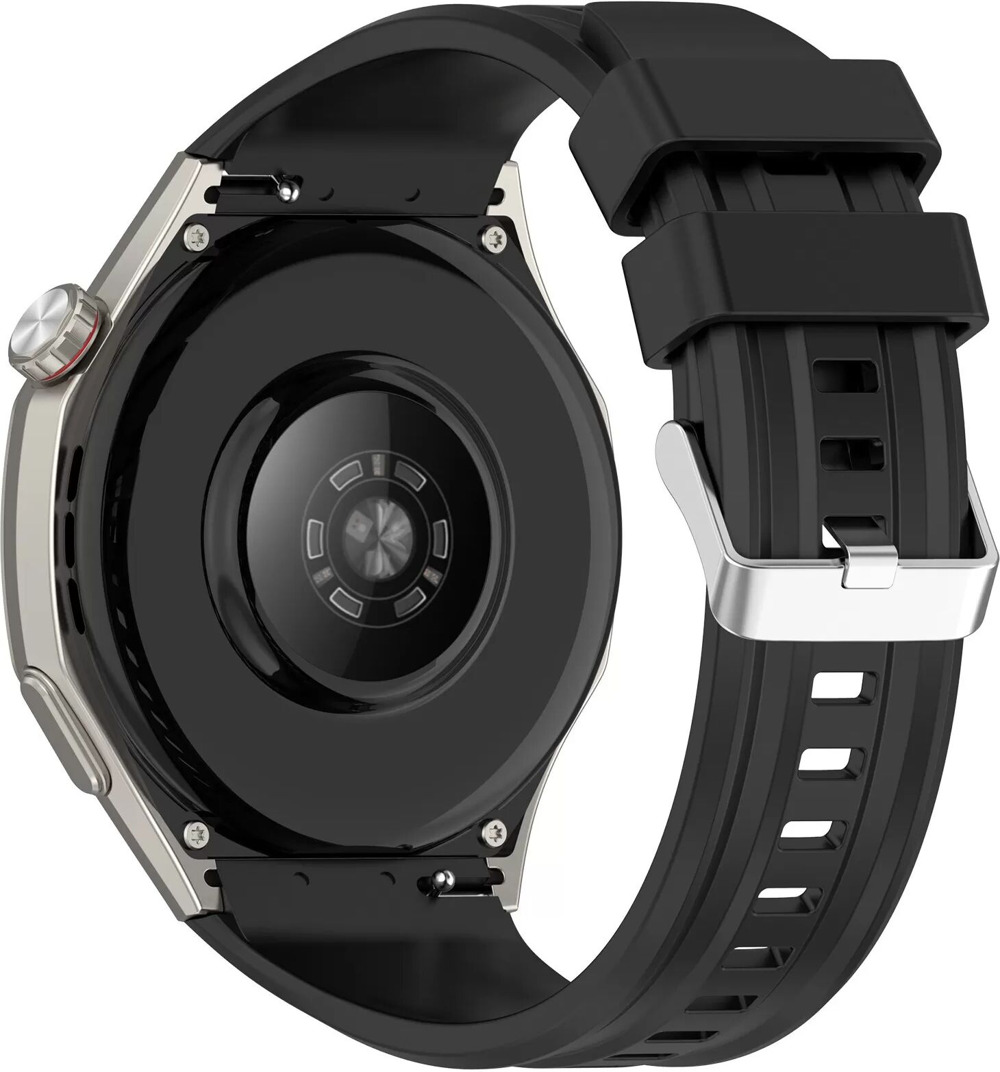 INF Nahtloses Silikon-Uhrenarmband Kompatibel mit Huawei GT6 Pro - Verschiedene Farben verfügbar Schwarz