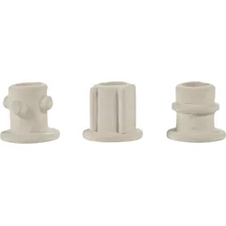 Molly Kerzenhalter für Stabkerzen 4,5 cm, beige, 3 St.