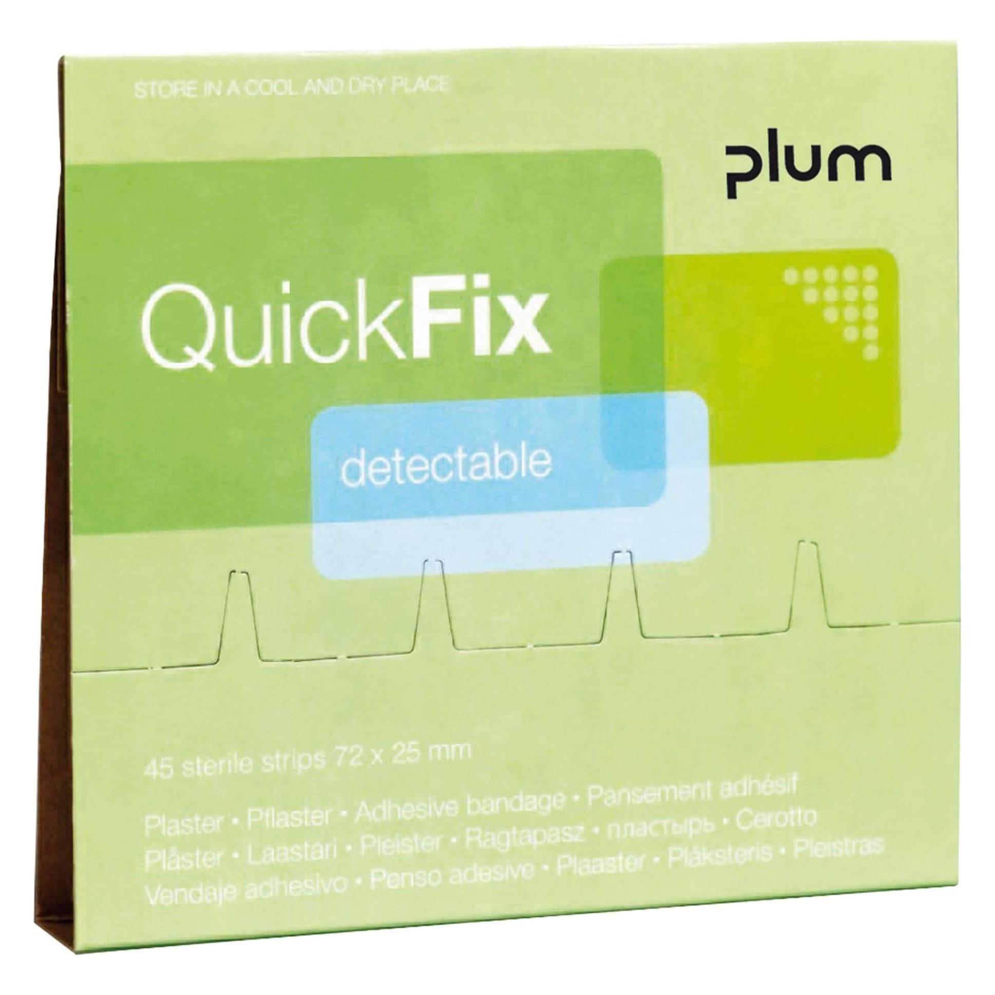 Plum Detectable Pflaster Nachfüllpack, für QuickFix (45x) (464301)