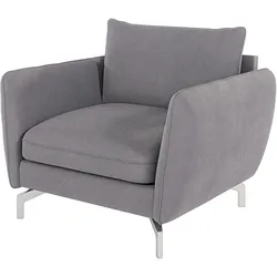 SESSEL Elou Grau Microfaser