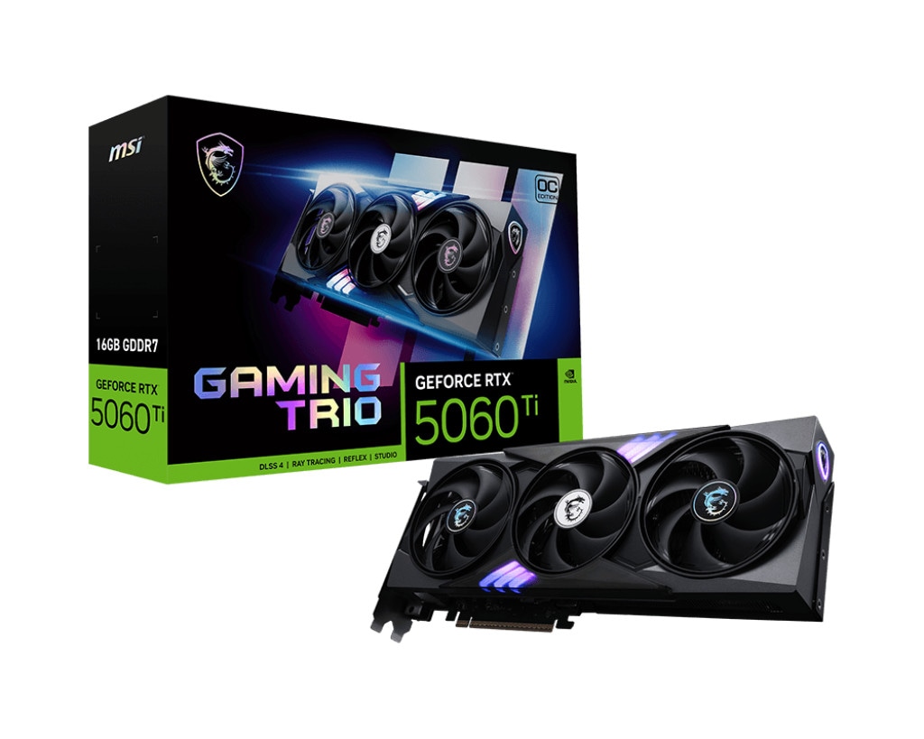 MSI GeForce RTX 5060 Ti GAMING TRIO OC Grafikkarte 16 GB