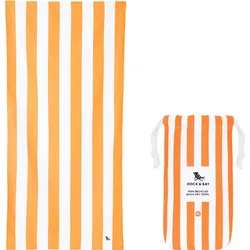 Dock & Bay Strandtuch schnelltrocknend 90 x 200 cm, orange