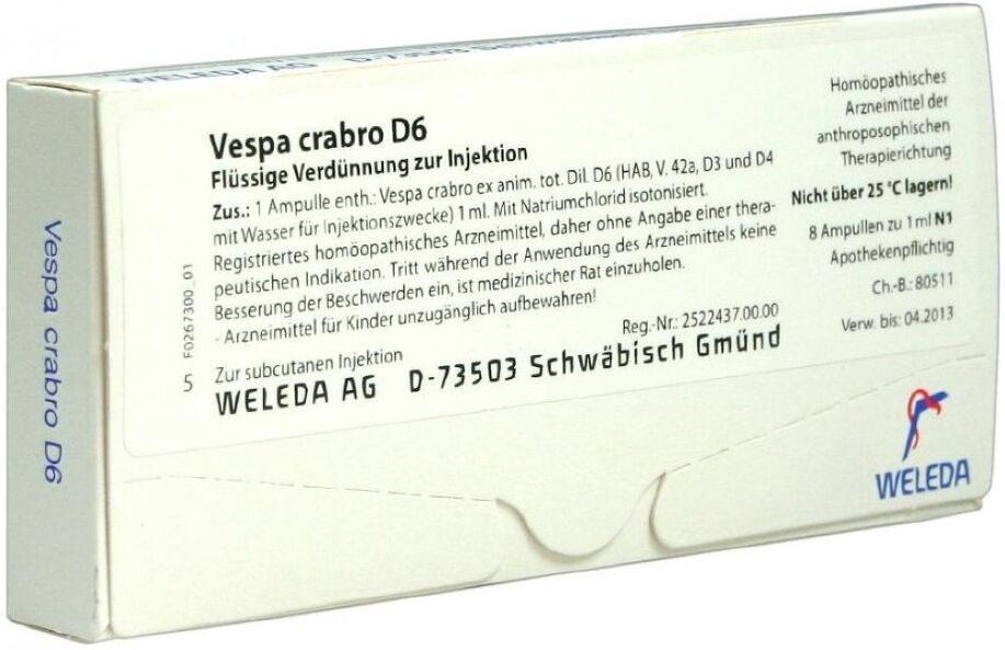 Weleda Vespa Crabro D6 Ampullen