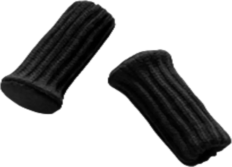 INF Gestrickte Stuhlsocken / Möbelfüße, 16er-Pack Schwarz