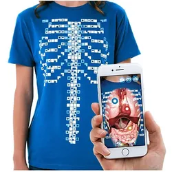 Curiscope Entdecke den menschlichen Körper mit Hilfe von Augmented Reality /n /nT-Shirt Grösse S für Kinder...