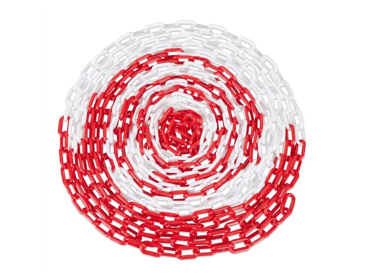 Absperrkette in Rot und Weiss Weiss-Rot