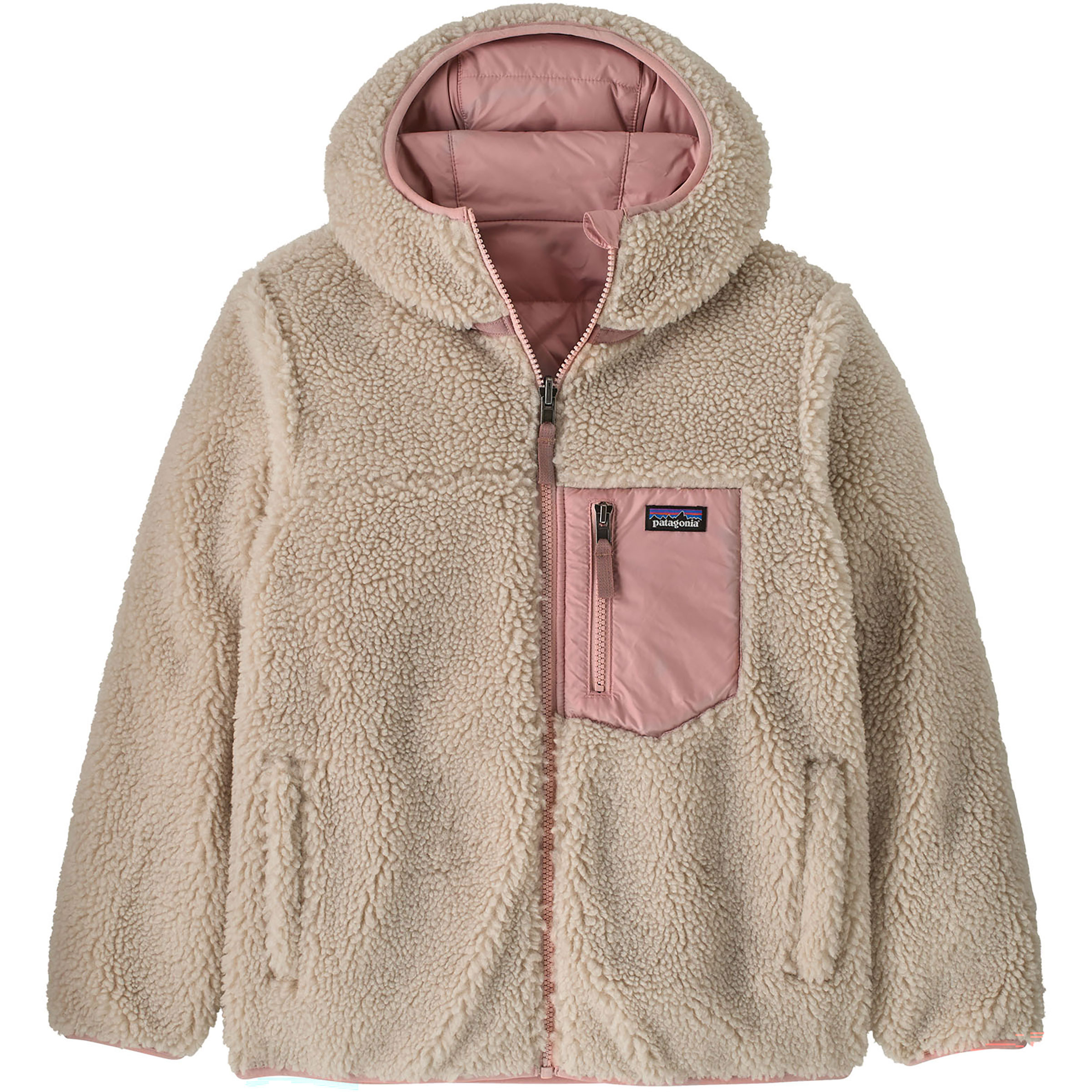Patagonia Reversible Ready Freddy Kinder Isolationsjacke rosa Größe 118 Lifestyle Isolierend Wasserabweisend