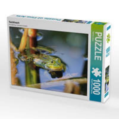 CALVENDO Puzzle Teichfrosch 1000 Teile Lege-Größe 640 x 480 cm Foto-Puzzle Bild von Sabine Löwer