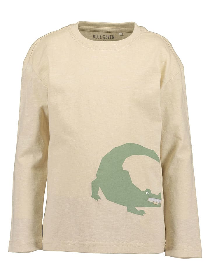Blue Seven Longsleeve in Beige - 122