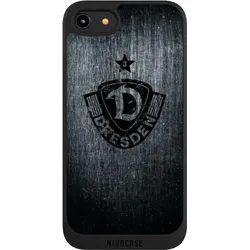 Nivocase Handyhülle für Apple iPhone 8 Hülle NIVOpure Case Schwarz Offizielles Lizenzprodukt SG Dynamo (Apple iPhone 8), Smartphone Hülle, Schwarz