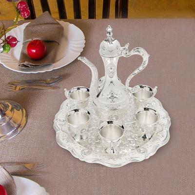 Multicon Wholesale Hub Vintage Tea & Coffee Serving Set With Pot & Cups Decorative Home Decor Vintage Tea & Coffee Serving Set With Pot & Cups Decorative Home Decor