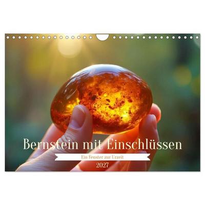 Bernstein mit Einschlüssen (Wandkalender 2027 DIN A4 quer), CALVENDO Monatskalender